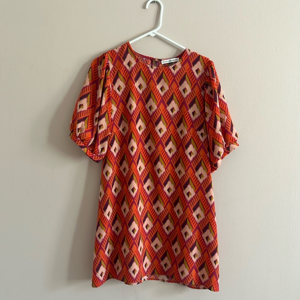 Cute orange pattern dress
